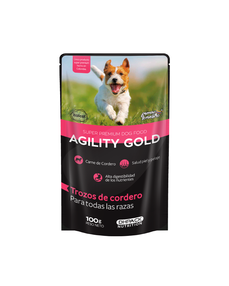 Agility Gold Trozos de Cordero * 100 Gr