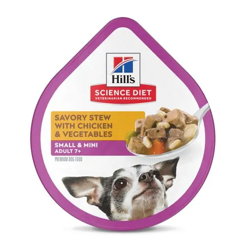 [C000320] HILLS C ADULT 7+ SMALL PAWS TRAY STEW WITH CHICKEN 99 GRS