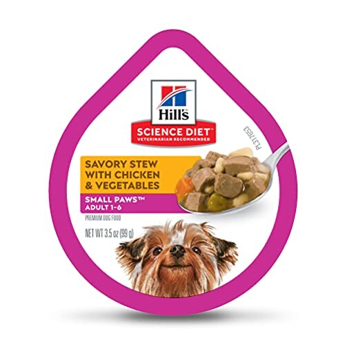 [C000340] HILLS C ADULT SMALL PAWS TRAY STEW WITH CHICKEN 99 GRS