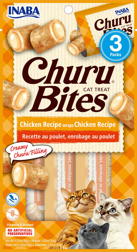 [USA724] CHURU CAT - BITES CHICKEN RECIPE WRAPS CHICKEN RECIPE