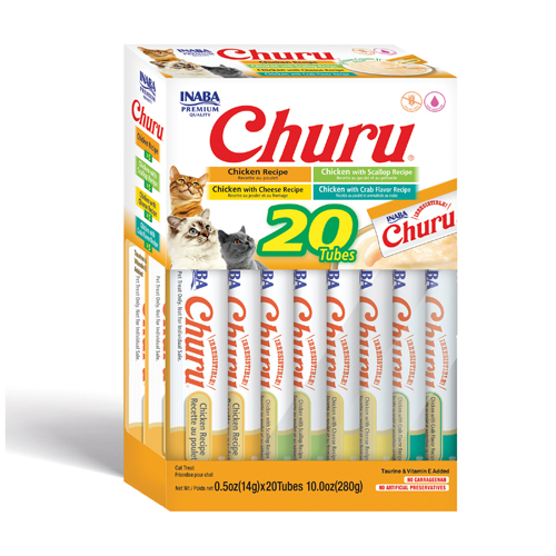 [USA627] CHURU CAT 20 PIEZAS - BOX CHICKEN VARIETY