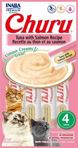 CHURU CAT 4 PIEZAS - TUNA WITH SALMON - ATUN Y SALMON 56 GR