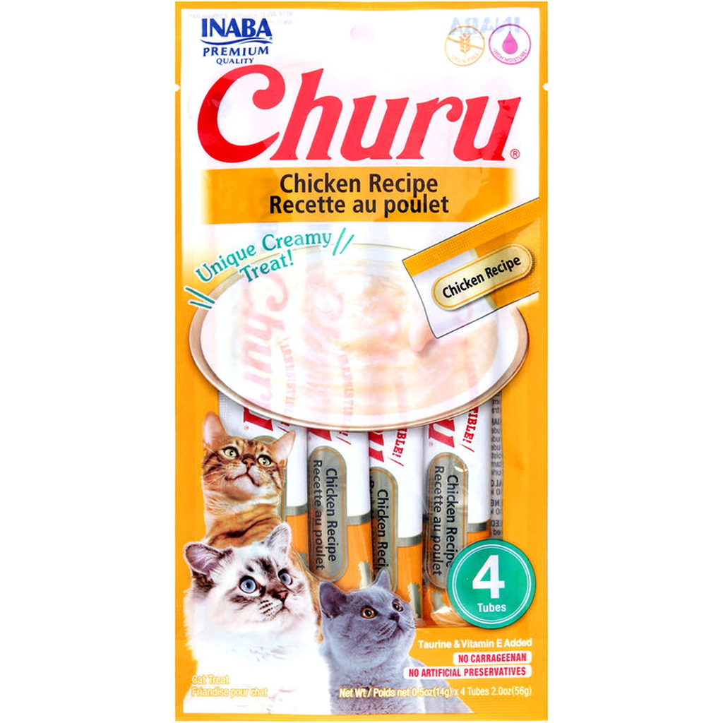[USA603] CHURU CAT 4 PIEZAS - CHICKEN RECIPE 56 GR