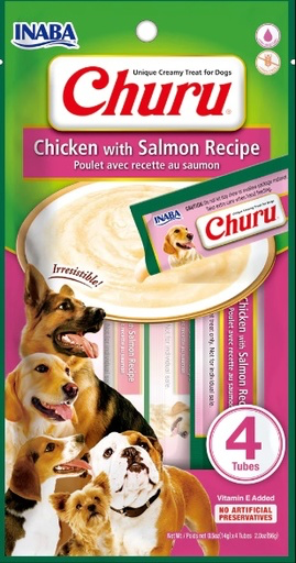 [USD613] CHURU DOG - CHICKEN WITH SALMON RECIPE 4 PIEZAS