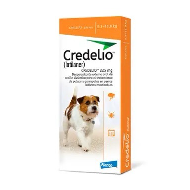 CREDELIO 225 MG TAB ( 5.5 - 11KG ) TABLETA