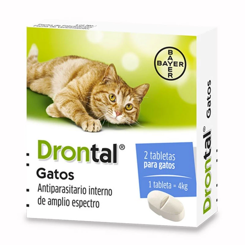 [C000875] DRONTAL GATOS CAJA 2 TABLETAS