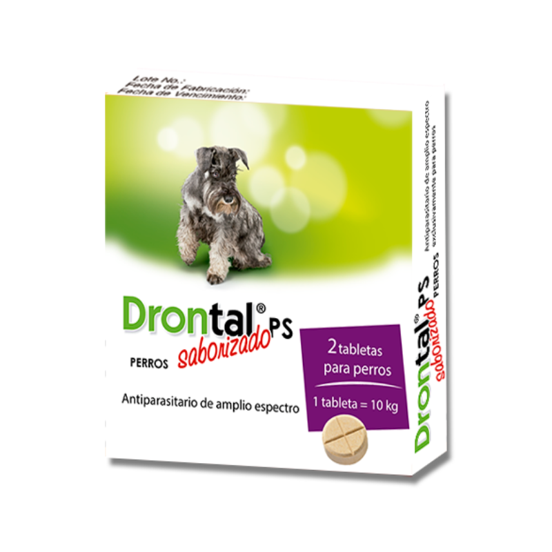 DRONTAL MEDIANO CAJA 2 TABLETAS