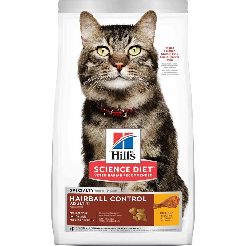 HILLS F ADULT 7+ HAIRBALL