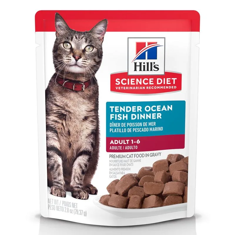 [C001007] HILLS F ADULT TENDER OCEAN FISH POUCHE 79 GRS