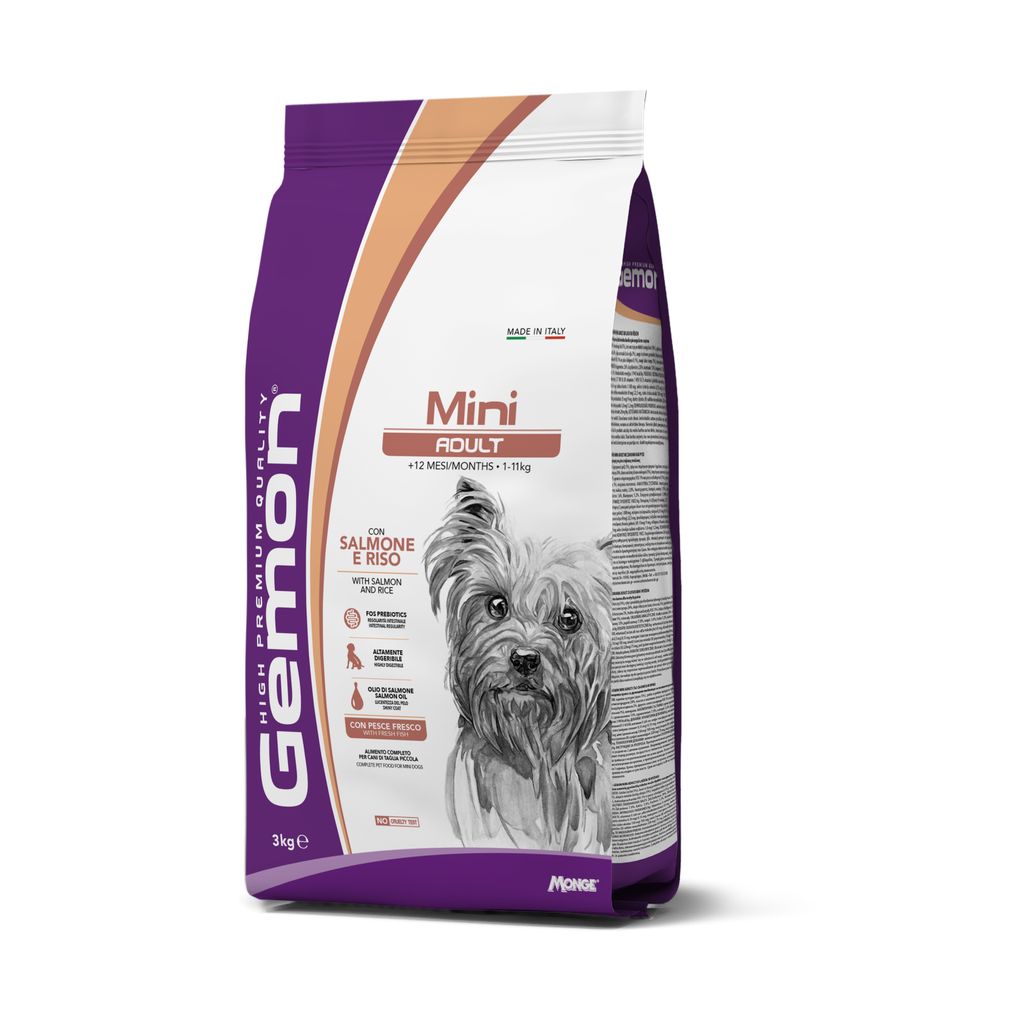 [C001206] GEMON MINI ADULT SALMON AND RICE * 3KG