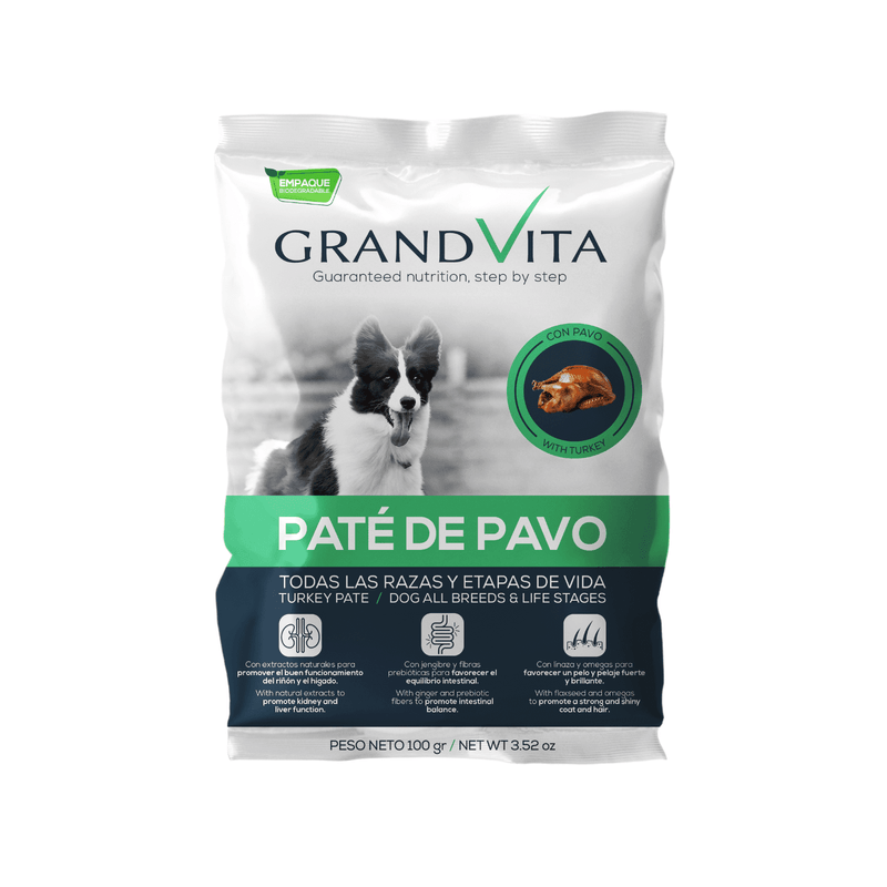 GRAND VITA PATÉ DE PAVO PERRO 100 GRS