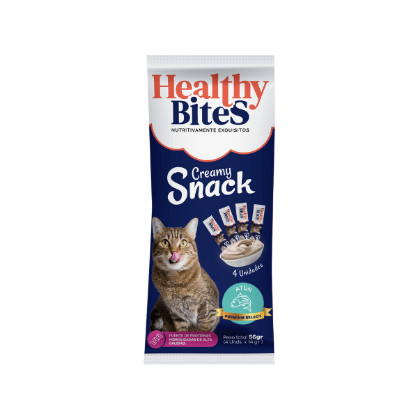 HEALTHY BITES CREAMY GATO (Atun) sobre x 4UN 56 gr