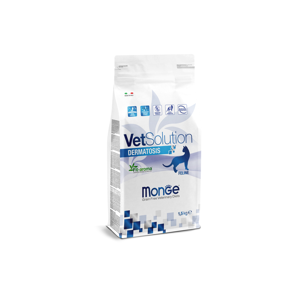 MONGE VET SOLUTION DERMATOSIS FELINE * 1.5KG