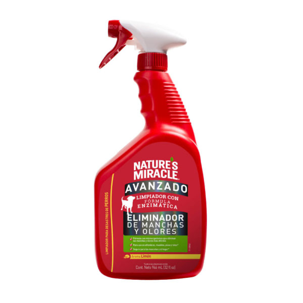 [C001497] NATURE MIRACLE ELIMINADOR MANCHAS Y OLORES LEMON 32 OZ