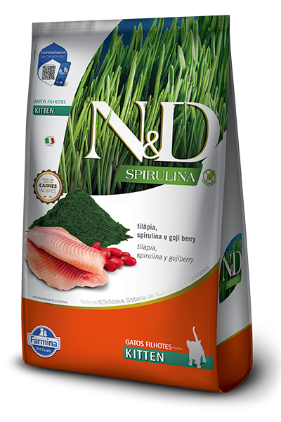 [C001550] ND SPIRULINA FELINE KITTEN TILAPIA * 1.5 Kg