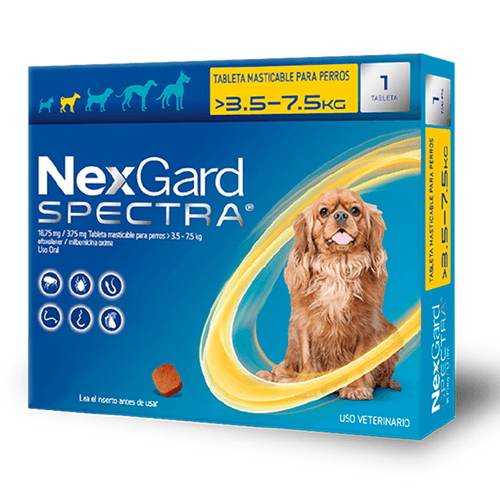 NEXGARD SPECTRA 3.5 - 7.5KG * 1 DOSIS S