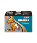 [C001654] PAÑALES DESECHABLES TS 12 UDS