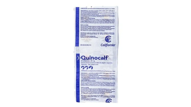 QUINOCALF 25 MG TABLETA