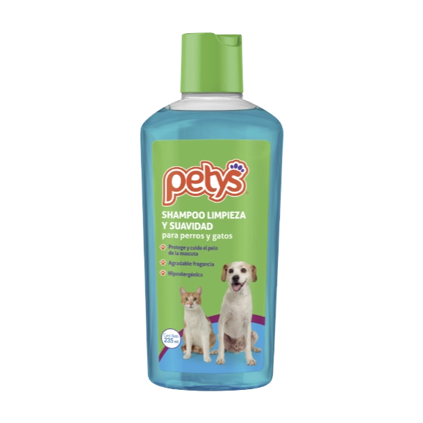[C001959] SHAMPOO PETYS LIMPIEZA Y SUAVIDAD * 235mL
