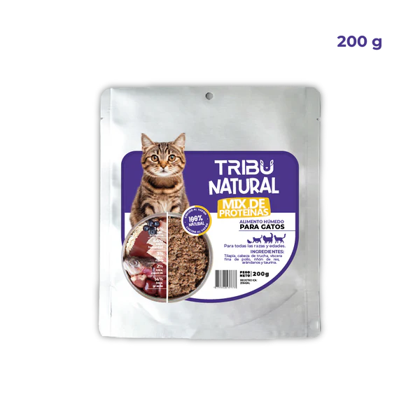 [C002170] TRIBU NATURAL MIX PARA GATOS * 200GR