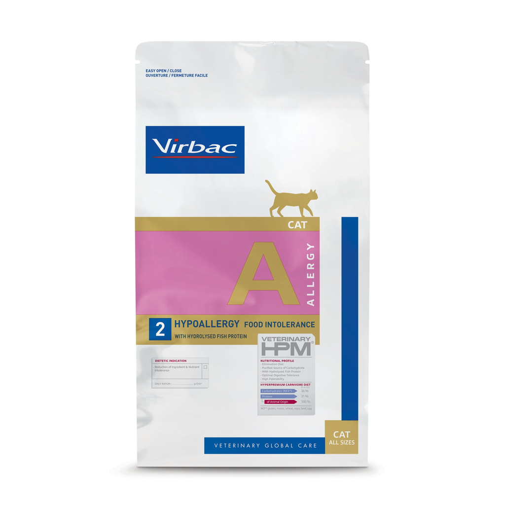 [C002303] VIRBAC HPM Cat Hypoallergy with Hydrolysed Fish Protein 3 KG