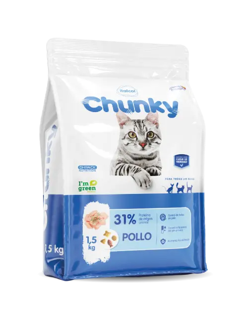 [C000962] Chunky Gatos Pollo (500 Gr)