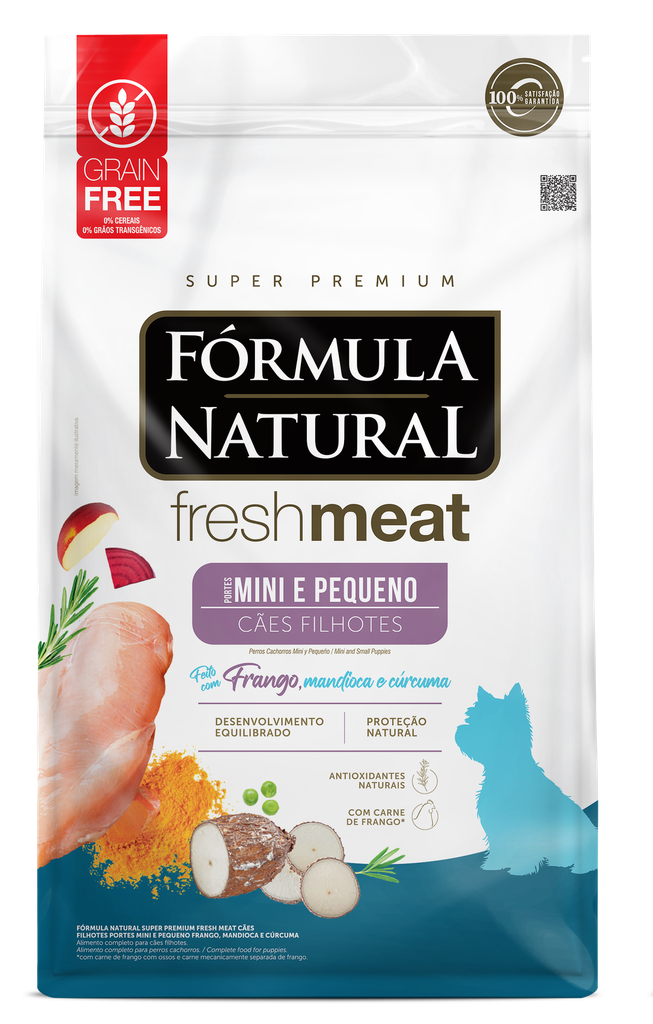 [C001523] Fresh Meat Caes Filhotes Mini y Pequeño Pollo (1 Kg)