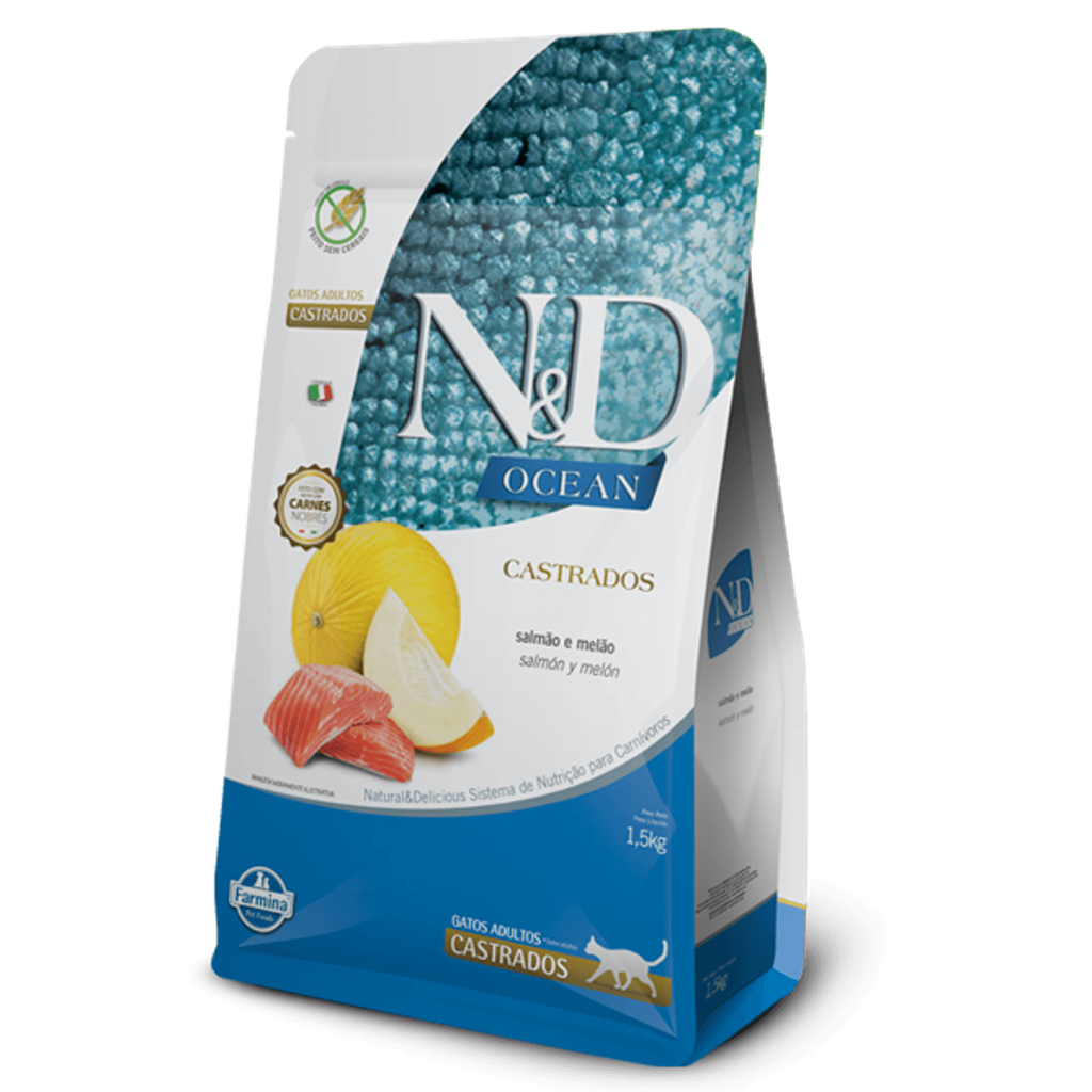 ND OCEAN FELINE ADULT CASTRADOS SALMAO
