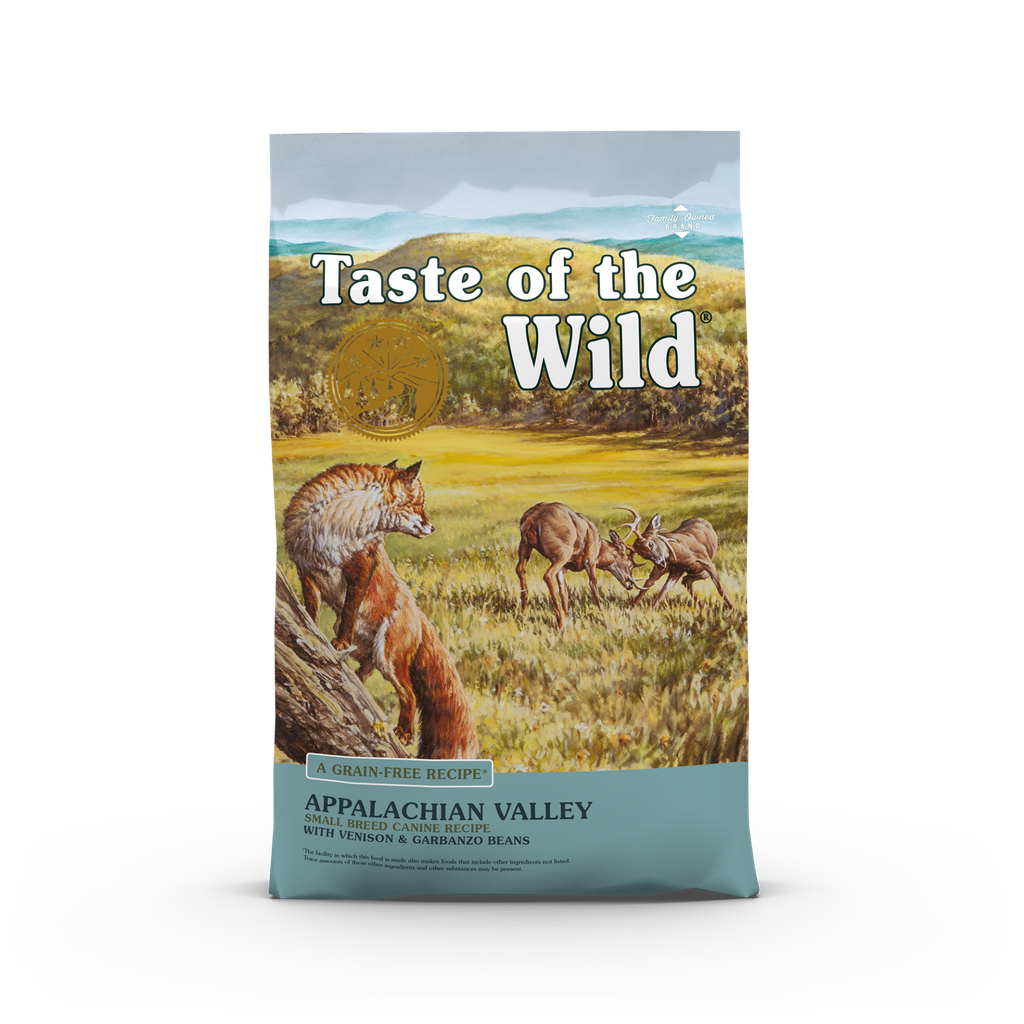 TASTE OF THE WILD APPALACHIAN VALLEY SMALL BREED VENADO Y GARBANZOS