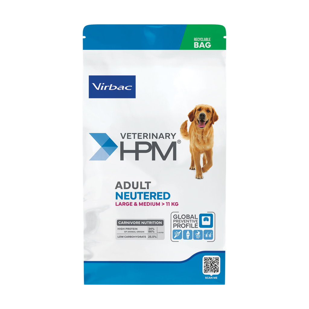 [C002500] VIRBAC HPM Adult Neutered Dog Large & Medium (3 Kg)