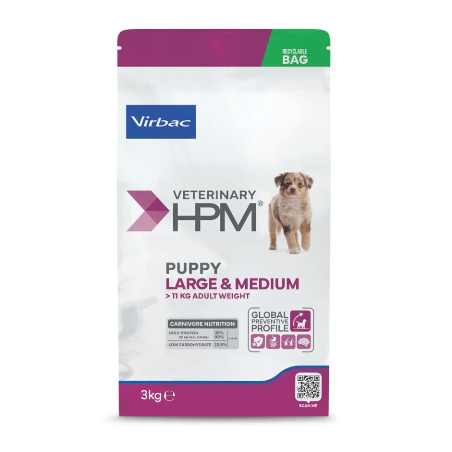 [C002507] VIRBAC HPM Puppy Large & Medium (3 Kg)