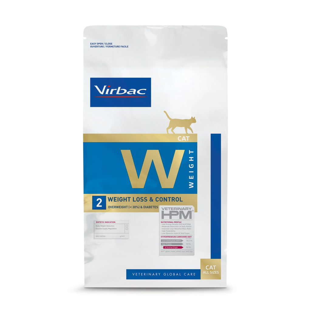 [C002521] VIRBAC HPM Cat Weight Loss & Control W2 (1.5 Kg)