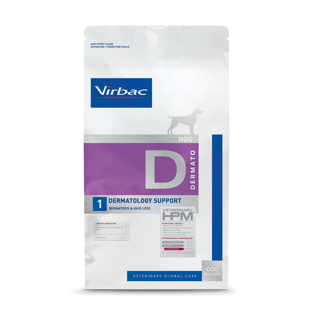 [C002525] VIRBAC HPM Dog Dermatology Support (3 Kg)