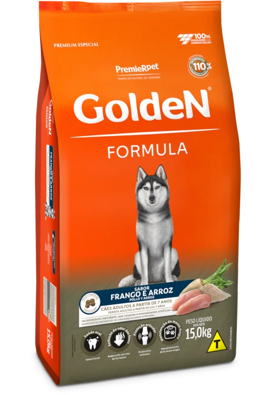 GOLDEN FORMULA PERROS ADULTOS SENIOR * 15 Kg