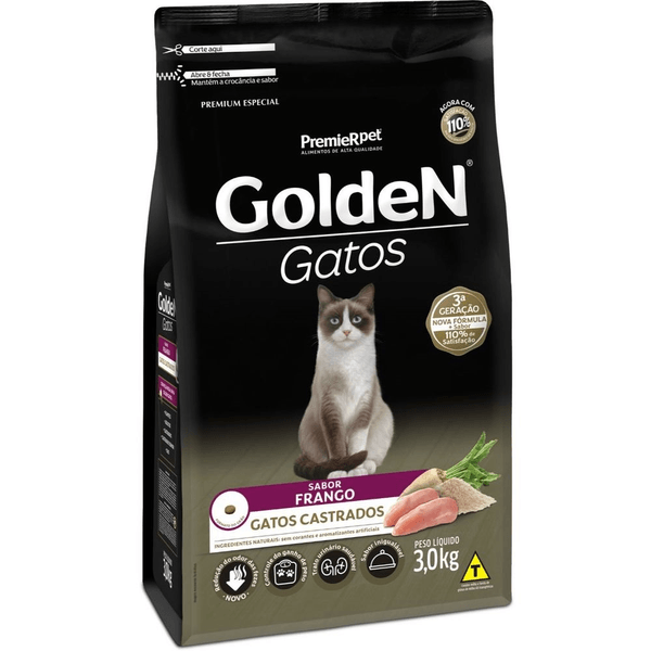 [C002654] GOLDEN GATO ADULTO CASTRADO (3 Kg)