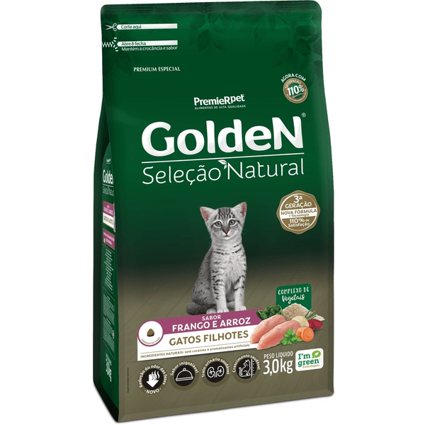 [C002662] GOLDEN SELECCION NATURAL GATOS CACHORRO (3 Kg)