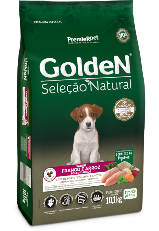[C002577] GOLDEN SELECCION NATURAL PERROS CACHORRO TALLA PEQUEÑA MINI BITS (3 Kg)