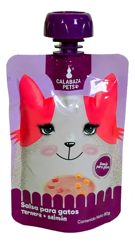 CALABAZA SALSA GATOS TERNERA Y SALMON