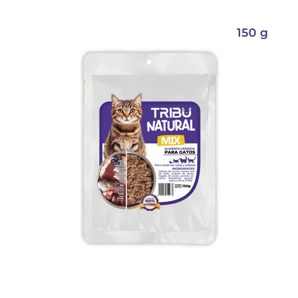 TRIBU NATURAL MIX PARA GATOS * 150GR