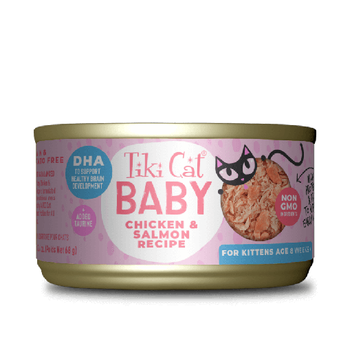 TIKI CAT BABY POLLO SALMON * 68 GR LATA