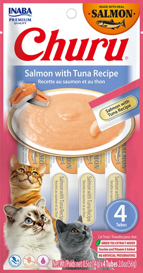 [USA678] CHURU CAT 4 PIEZAS - SALMON WITH TUNA 56 GR