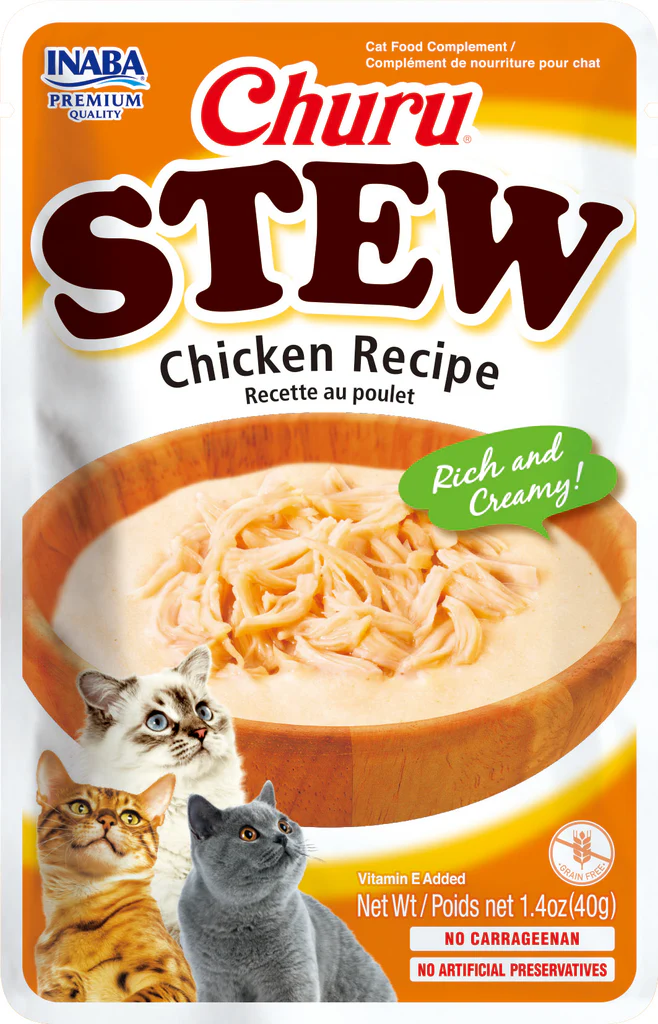[USA842] CHURU CAT - POUCHE STEW * 40 GR (CHICKEN RECIPE)