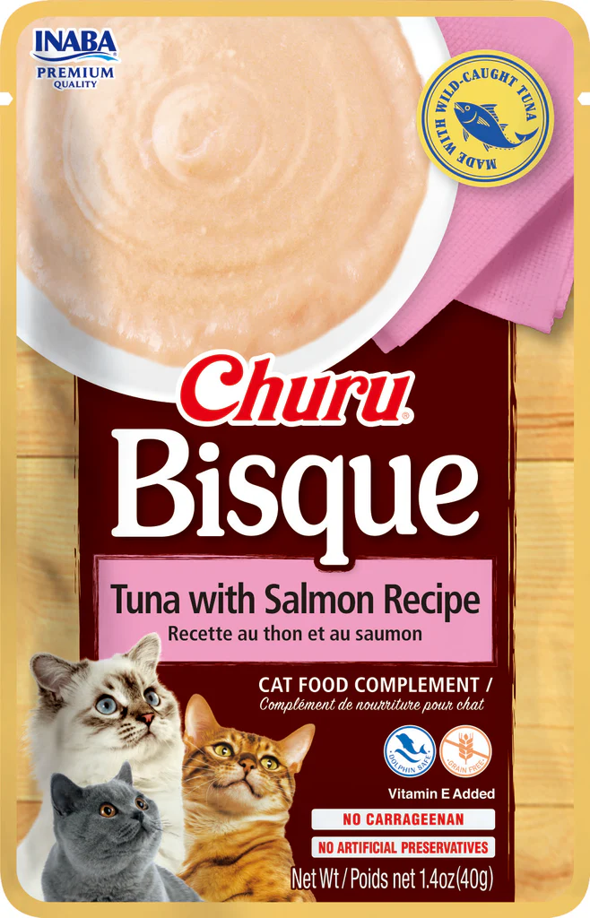 [USA852] CHURU CAT - POUCHE BISQUE * 40 GR (TUNA WITH SALMON)