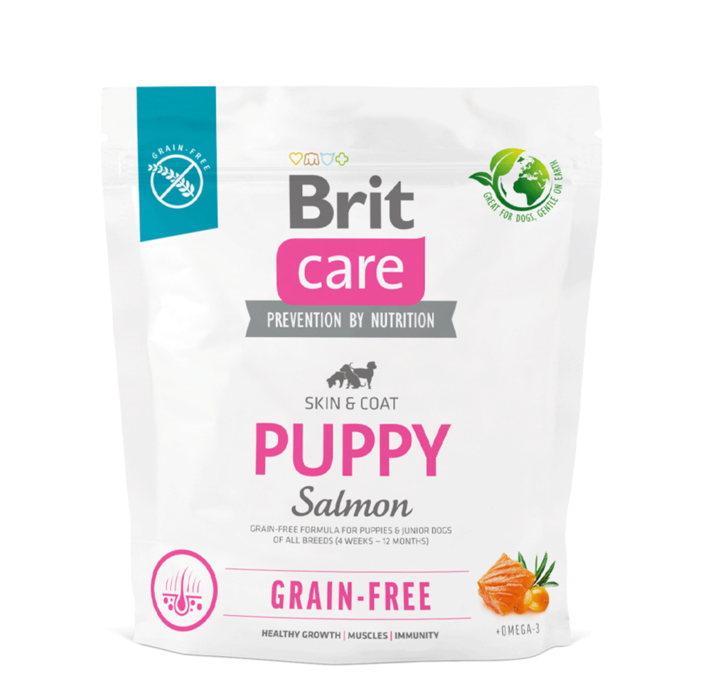 [1000200] BRIT CARE DOG GRAIN-FREE PUPPY SALMON (1 Kg)