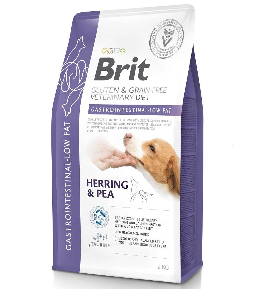 [1000280] BRIT GF VET DIETS DOG GASTROINTESTINAL-LOW FAT (2 Kg)