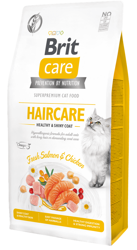 [1000045] BRIT CARE CAT GRAIN-FREE HAIRCARE HEALTHY & SHINY COAT (2 Kg)