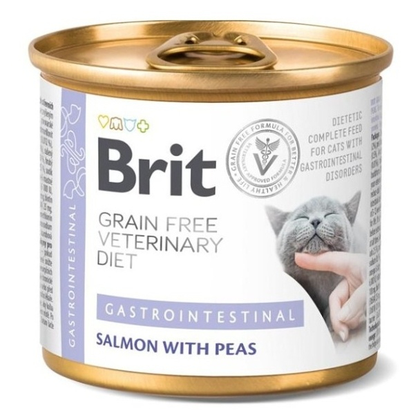 [1000244] BRIT GF VET DIETS CAT CAN GASTROINTESTINAL * 200 GR
