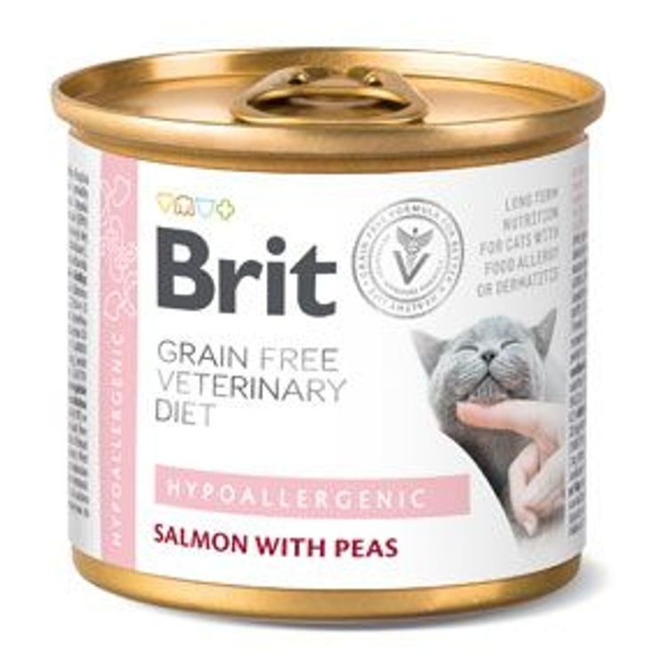 [1000245] BRIT GF VET DIETS CAT CAN HYPOALLERGENIC * 200 GR