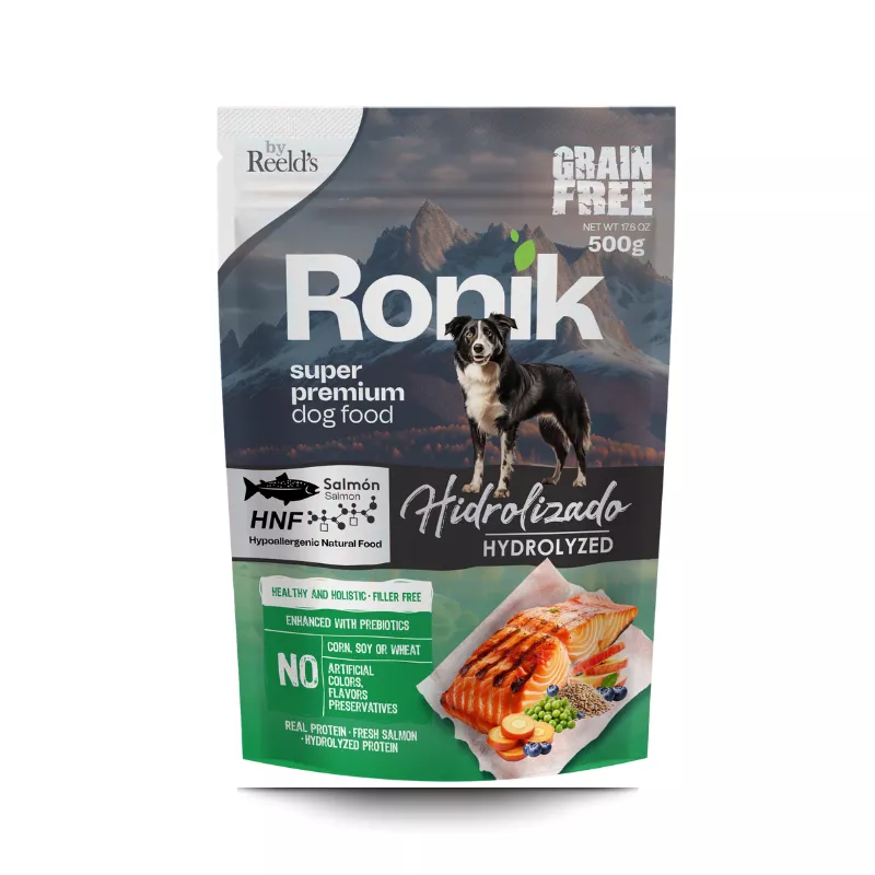 [PT173] RONIK GRAIN FREE HIDROLIZADO SABOR SALMON * 500 GR