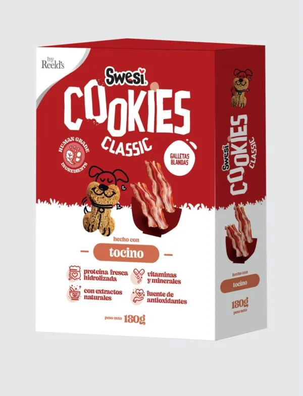 [PT113] SWESI GALLETAS CLASSIC PERROS TOCINO * 180 GR